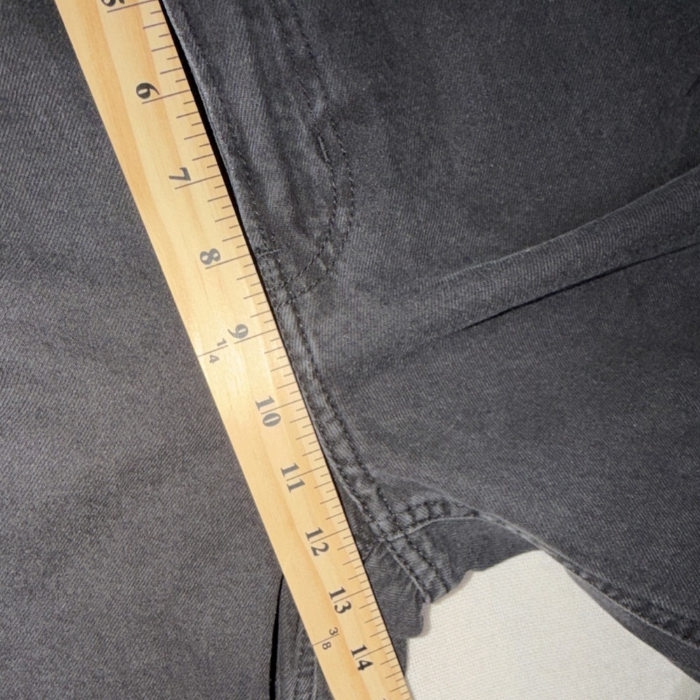 &DENIM Men's Baggy Low Rise Black Light Wash Cotton Denim 5-Pocket Jeans - Picture 8 of 12
